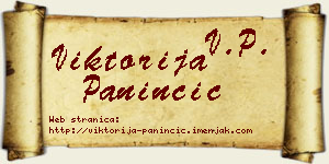 Viktorija Paninčić vizit kartica